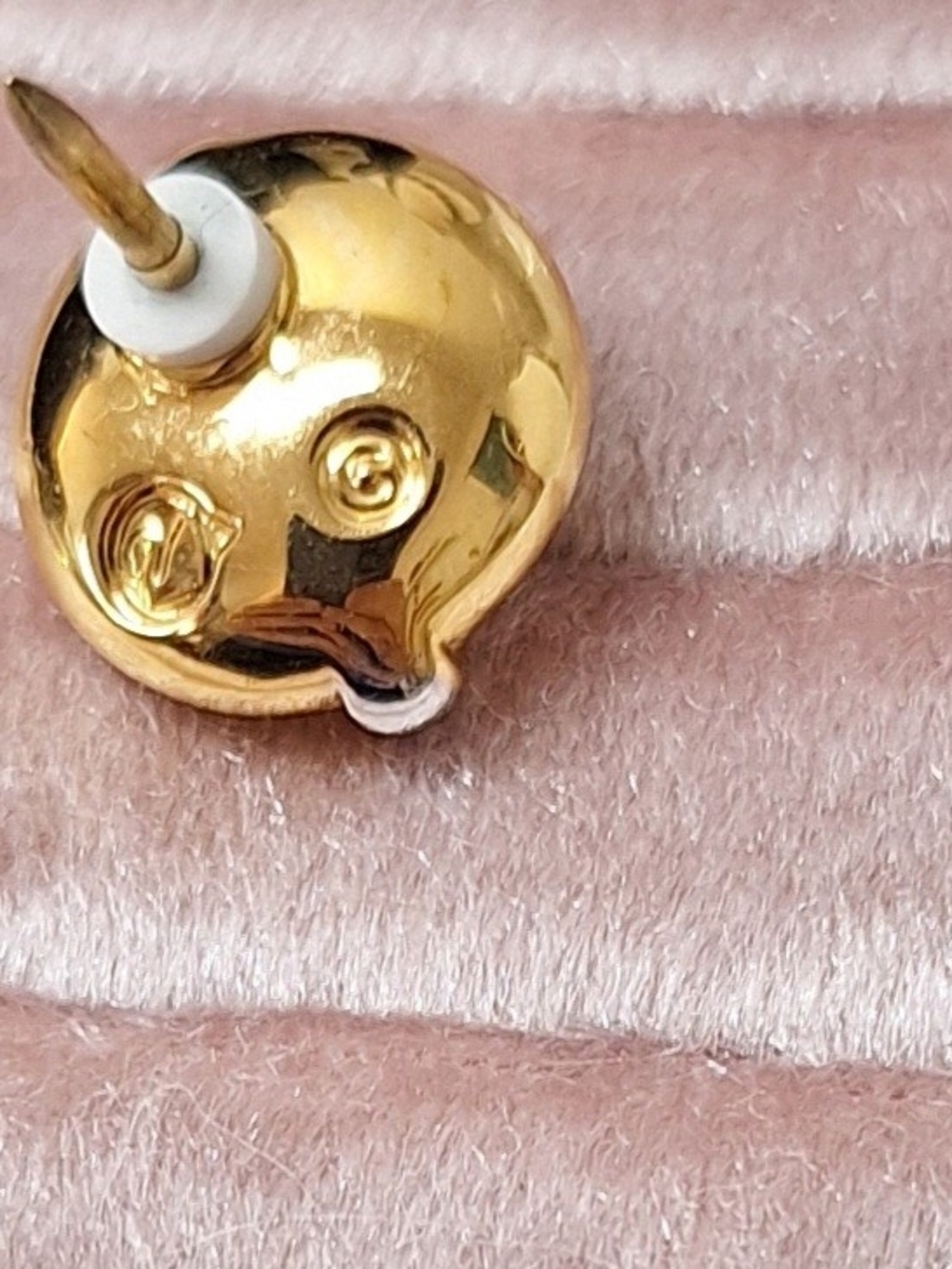 Swarovski Gold & Silver Tone Small Clear Crystal Stud Pin Signed Swan - Picture 7 of 9